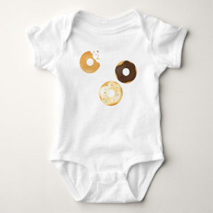 Body Motif de beignets colorés rétro pour une fête amus