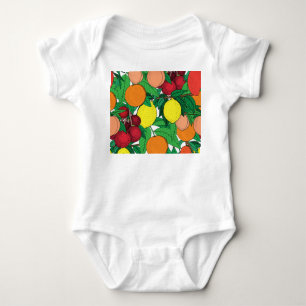 Body Motif de croquis à main de fruits
