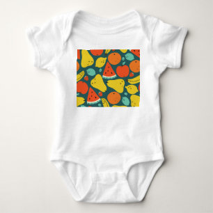 Body Motif de fruits tropicaux tiré à la main