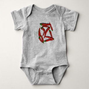 Body Motif de piments rouges chauds