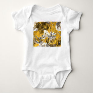 Body Motif de Poppies d'aquarelle florale monochrome