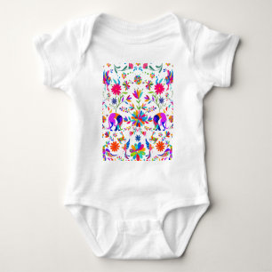 Body Motif de style Otomi avec Weims, lapins et oiseaux