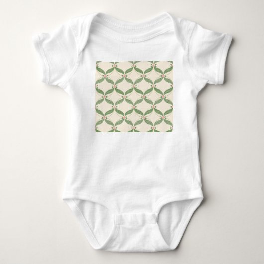 Body Motif Grille Fleurs Feuilles simples (Devant)