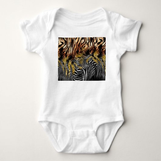 Body Motif mixte de la peau de léopard Zebra (Devant)