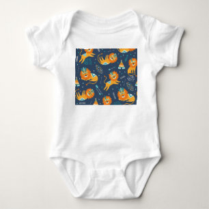 Body Motif sans couture de lions tribaux de dessin anim