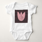 Body Motif Tulipe rose simple avec arrière - plan foncé (Devant)