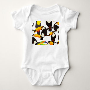 Body Motif Vintage des oiseaux tropicaux du Toucan