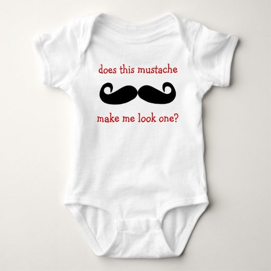 Body Moustache correspondant - T-shirt 1 an (Devant)
