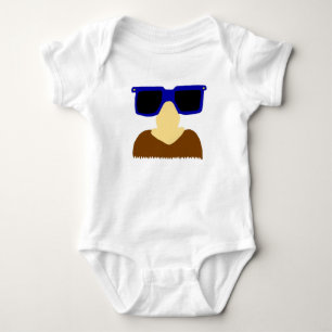 Body Moustache Incognito et lunettes pour nourrissons