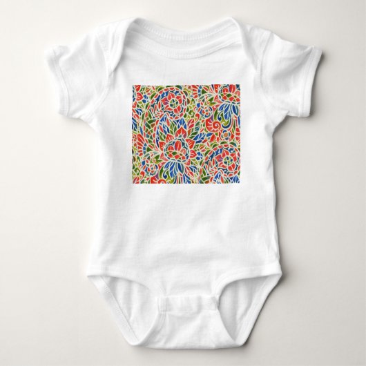 Body Multicolore Paisley Imprimer Motif Batik (Devant)