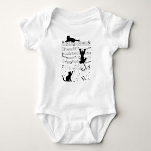 Body Music Cat Cats Cute Funny Musicien Cadeau