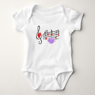 Body Musique et Coeurs bébé Creeper