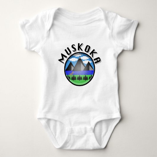 Body Muskoka Design (Version 2) - Bodysuit Baby Jersey (Devant)