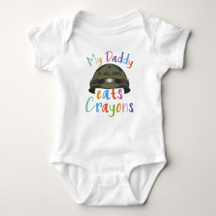 Body My Daddy Eats Crayons - Armée Militaire