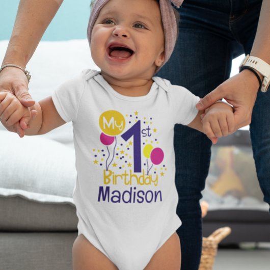 Body My First 1st Birthday Balloons Baby