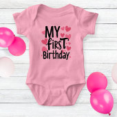 Body my first birthday bodysuit for newborn