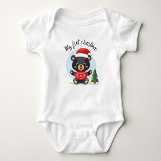 Body "My First Christmas" Nounours bébé