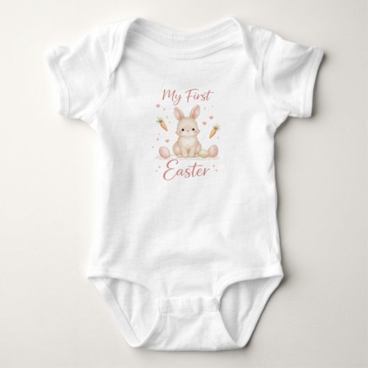 Body My First Easter Baby Bodysuit, Cute Bunny Easter (Devant)