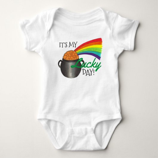 Body My Lucky Day Rainbow Pot of Gold St. Patrick's Day (Devant)
