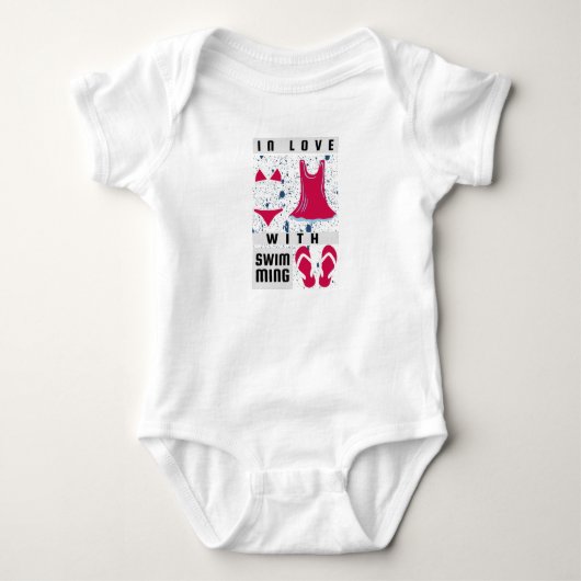 Body Nageuse - Amoureuse de la natation (Devant)