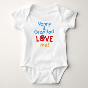 Body Nanny et grand-père m'aiment Baby T-shirt