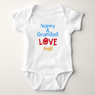 Body Nanny et grand-père m'aiment Baby T-shirt