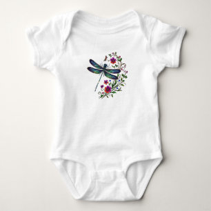 Body Nature Colorée Libellule Vibrante Art Floral