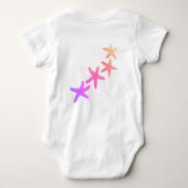 Body Nautical rose Ombre Starfish Blanc Bébé Bodysuit (Dos)