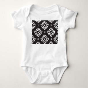 Body Navajo Géométrique : Tribal Blanc Noir.