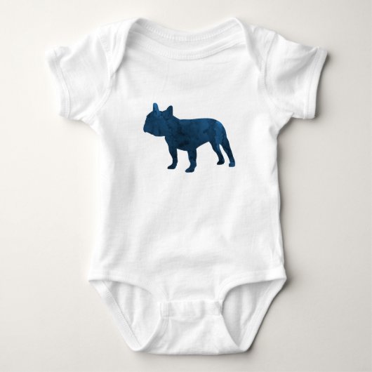 Body Navy Blue French Bulldog alias Frenchie Silhouette (Devant)