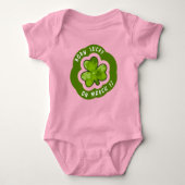 Body Né Lucky sur St Patrick's Day Baby Girl Bodysuit (Devant)