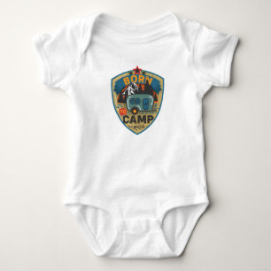 Body Né pour camper mot art unisex