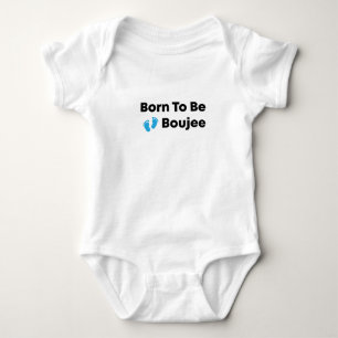 Body Nés pour être Boujee Enfants Peach Raglan