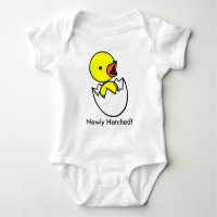 "New Hatched" Cute Chicken & Eggl Infant Chemise