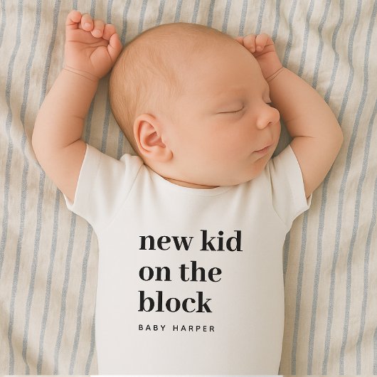 Body New Kid on the Block Nouveau-né Arrival
