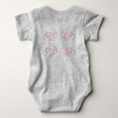 Body New Mom - Elephant Print Fun Baby Bodysuit (Dos)