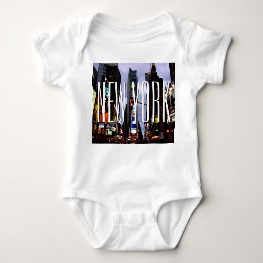 Body New York Baby Creeper Bio New York Souvenir (Devant)