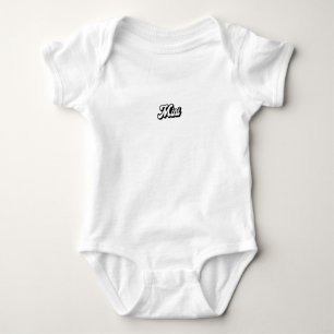 Body Newborn Baby Mini Me Matching Text Romper