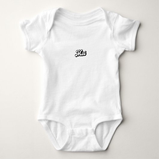 Body Newborn Baby Mini Me Matching Text Romper (Devant)
