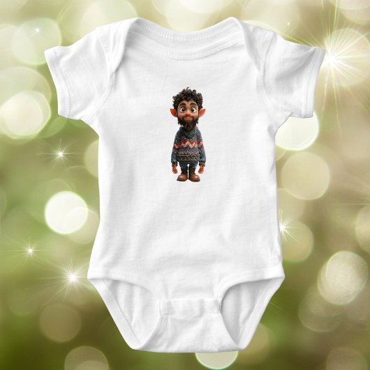Body Nice Guy Christmas Elf Baby Bodysuit