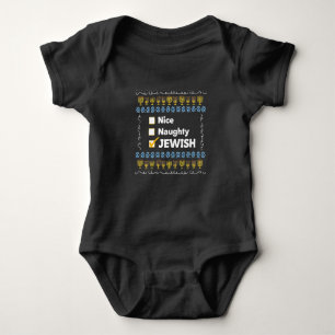 Body Nice Naughty Juif Hanoukka Ugly Sweater
