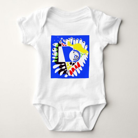 Body Nid d'oiseau - Royal Blue White (Devant)
