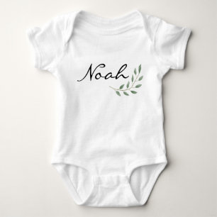 Body Noah Nom Révélation Romper Nouveau-né Nature Leaf