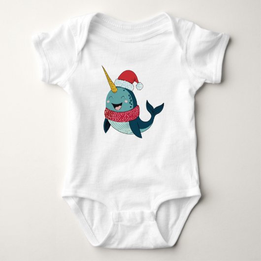 Body Noël à père Noël Narwhal (Devant)