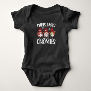 Body Noël avec mes Gnomies Buffalo carreau rouge Gnome