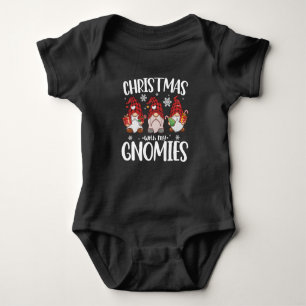 Body Noël Avec Mes Gnomies Buffalo Red Plaid Gnome