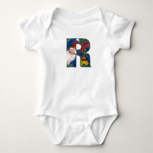 BODY NOËL O LETTRE / SANTA CLAUS AVEC RIBBON ROUGE