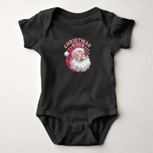Body Noël Père Noël Rose Rétro Vintage