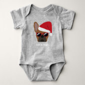 Body Noël Red Fawn French Bulldog Bodysuit (Devant)