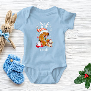 Body Noël Santa Hat Gingerbread Alphabet G